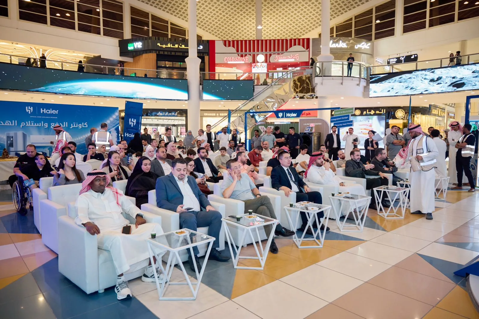 Guests attending Haier's luxury smart-home launch at Granada Mall in Riyadh